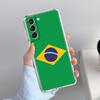 Etui Na Telefon Dla Samsung Galaxy S26 S25 S24 S23 S22 Ultra S20 S21 FE 5G Plus Miękkie Przezroczyste Pokrowiec Duża Flaga Brazylii