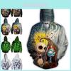 Stylish Nightmare Before Christmas Hoodies Sweater Zipper Men's Sweatshirt Jacket Coat