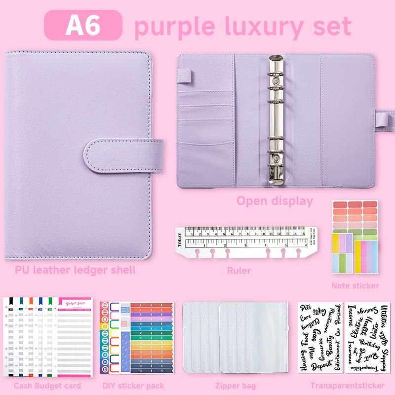 Custom Macaron Loose-Leaf Notebook with Zipper Bag - High-Value Binder and Hand Ledger