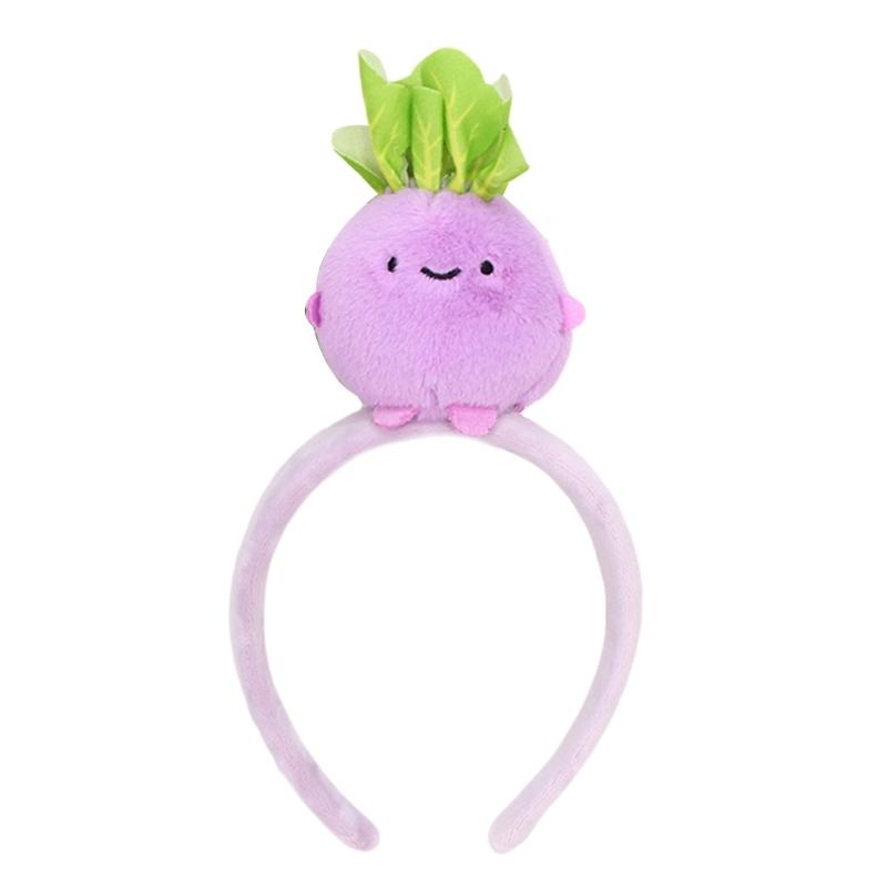 

Eye Catching Veggie Styles Headbands For Costume event Family Gatherings Breathable Cloth Hairpiece