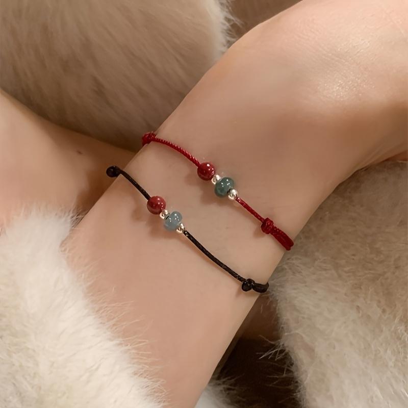Handmade Lucky String Braided Bracelets for Women Men Wealth Good Luck Amulet Couple Friendship Wristband Jewelry Birthday Gift
