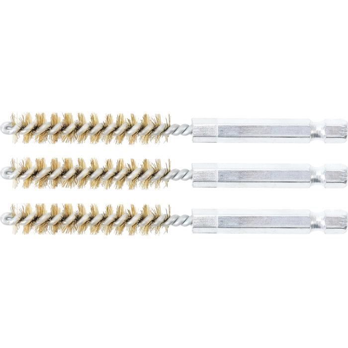 Brosse en laiton - BGS - 9mm - 6,3mm (1-4'') - pour nettoyage et ébavurage
