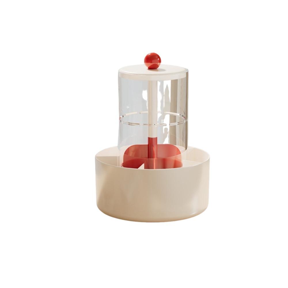 4 Slots Lifting Makeup Brush Holder Press Type Cosmetic Storage Box  Desktop Makeup Tool