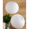 Treela 30 Pack White Chinese Japanese Paper Lanterns Decorative Hanging Ball Round Paper Lantern Lamps for Wedding Birthday Party Home Decorations(10