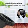 Portable Woven Leather Faux Mini Typec Micro Usb Charging Bracelet Data Cable