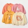 Cartoon-Fleece-Pullover für Kinder - Warmes Herbst-/Winter-Sweatshirt für Jungen und Mädchen, kleine/mittlere Größen