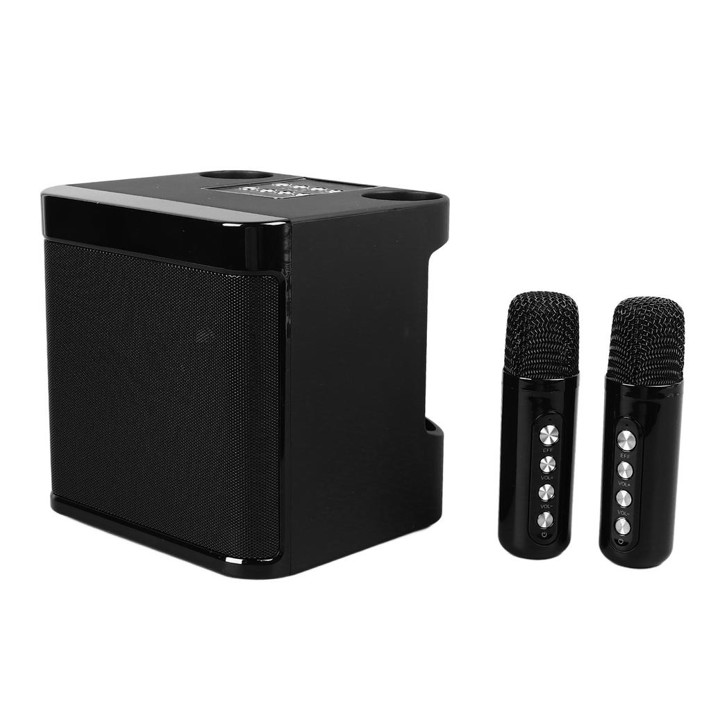 Wireless Karaoke Speakers Portable Mini Karaoke Machine Bluetooth Speaker with 2 Wireless Microphones for Home Party