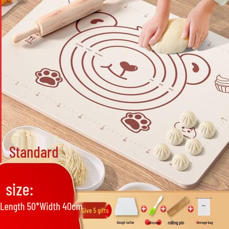 Extra Thick Silicone Baking & Kneading Mat Set
