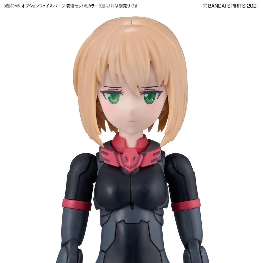 30MS Option Face Parts Expression Set 5 [Color B] Pre-Painted Plastic Model Kit