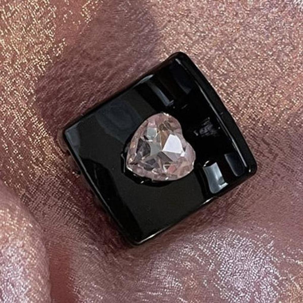 Women's Mini Cubic Heart Hair Clip Set of 5