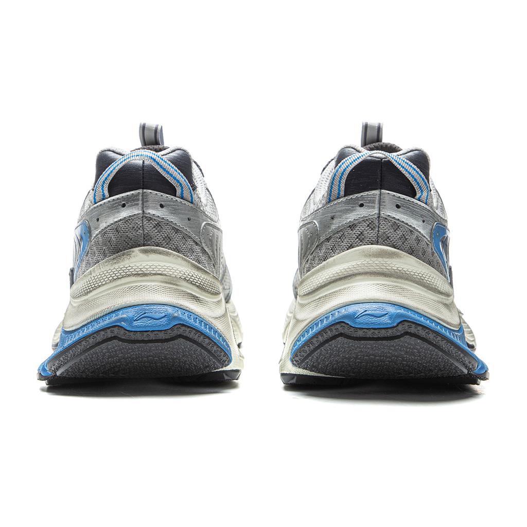 New LiNing Star Cushioning Abrasion Resistant Breathable Low Top Chunky Sneakers Men's Calm Gray AGCV353-2
