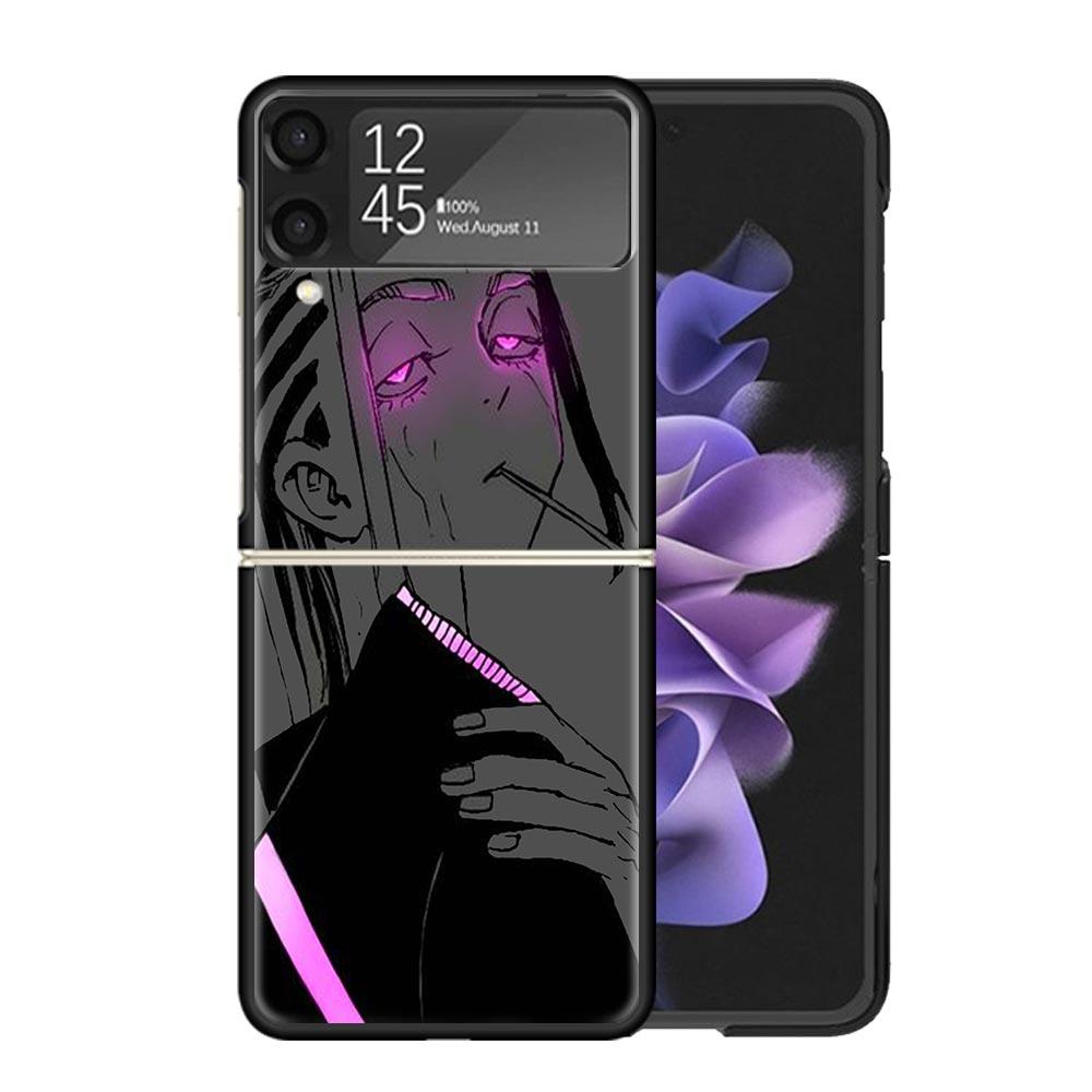 Tokyo Anime Aevengers Clear Phone Case For Samsung Z Flip 7 6 5 4 3 Galaxy ZFlip7 ZFlip6 ZFlip5 ZFlip4 ZFlip3 5G Print Cover Coq