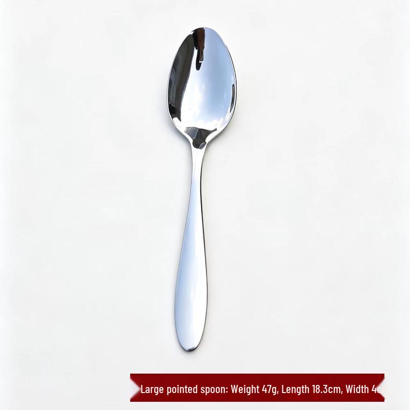High-Grade 304 Stainless Steel Children's Rice & Soup Spoon with Enhanced Depth