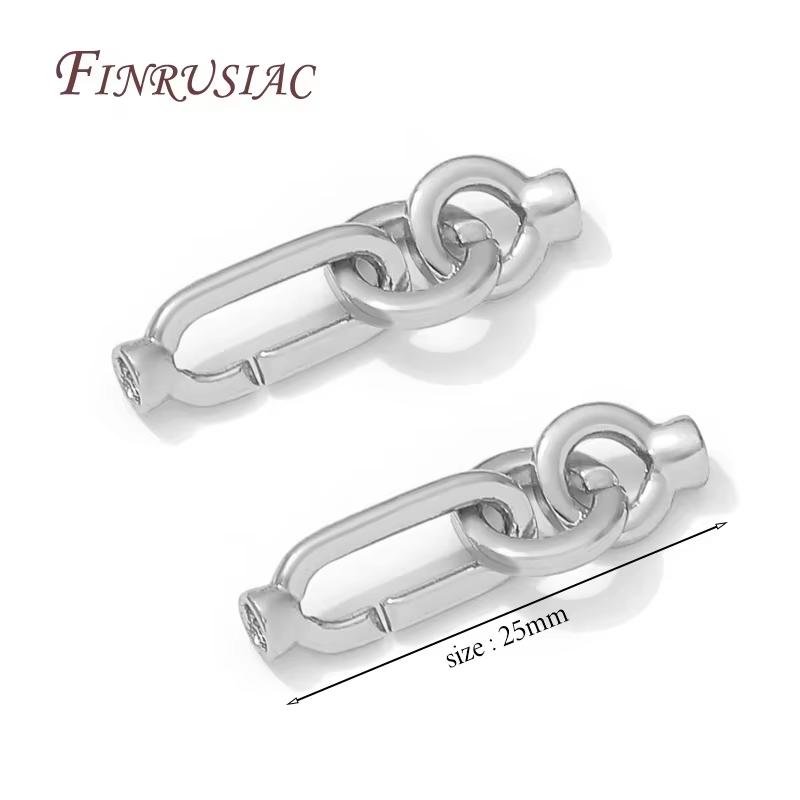 18K Gold Plated Brass Pearl Clasps For Bracelets Making,Jewelry Clasp Connectors,Necklaces Clasp,DIY Jewelry Findings