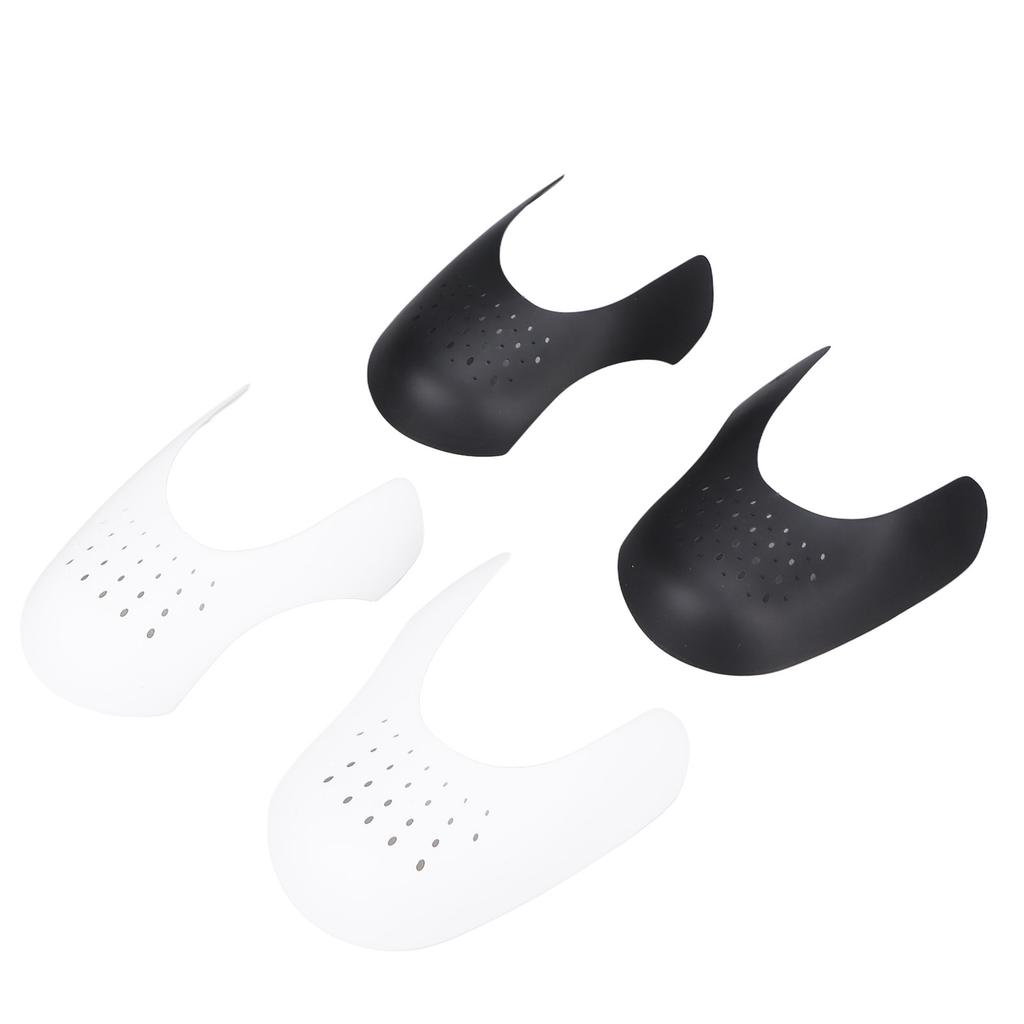 4 Pairs Shoe Inserts Guard Cuttable Reduce Crease Sneaker Shoes Protector Shaper White Black