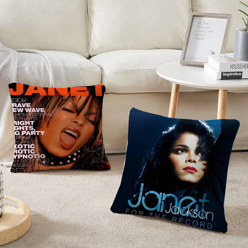 Cute J-JanetS J-JacksonS Pillow Case Home Decor Throw For Sofa Bed Car Room Decor Gift Idea