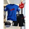 Neue Street Trendy Herren Sommer Atmungsaktiv Sportbekleidung Kurzarm Shorts Leicht Schnelltrocknend Bequem Modisch Sport