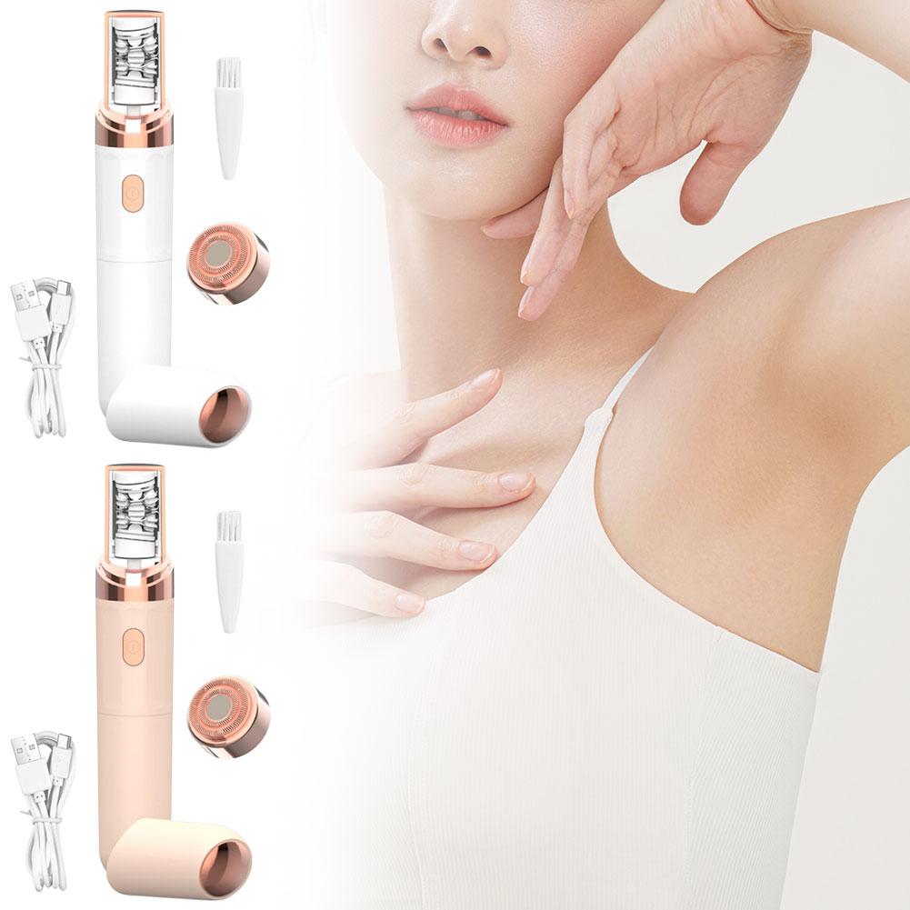 2-in-1 Electric Epilator & Shave Electric Hair Removal Device For Women Painless Waterproof Private Parts & Facial Hair Removal