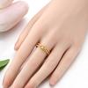 Authentic Original Copper Metal Golden Rope Love Heart Ring Geometric Lines Woman Closure Ring High Quality Fine Valentine Perfect Gift Craft Making