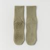 Ladies Spring and Autumn Pure Cotton Fitness Yoga Pilates Non Slip Sports Floor Mid Tube Socks