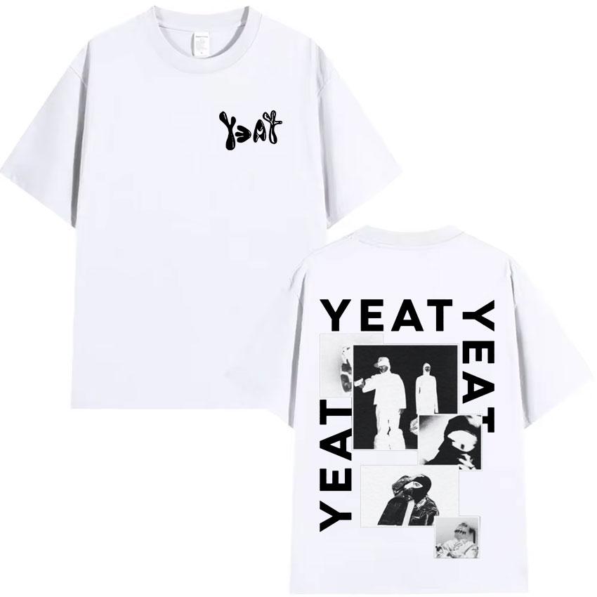 Rapper Yeat Harajuku Graphics Print Tshirt Mens Fashion Clothing Casual Cotton Short Sleeve Summer Oversized Streetwear T Shirt