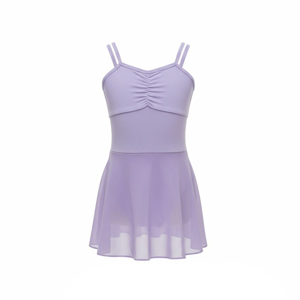 Chiffon Skirt Ballet Leotard Sleeveless Design Dance Leotard  Gymnastics Practice
