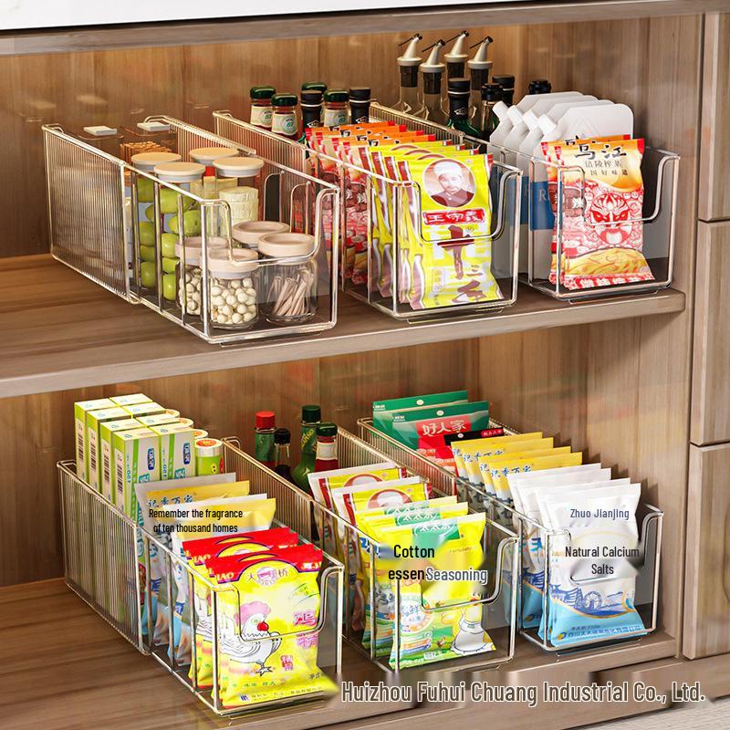 Retractable Kitchen Seasoning Organizer - Compartmented Storage for Bottles, Jars, and Packets