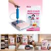 Compression Storage Bag For Winter Clothes With Pet Pe Material And No Pump Needed For Travel