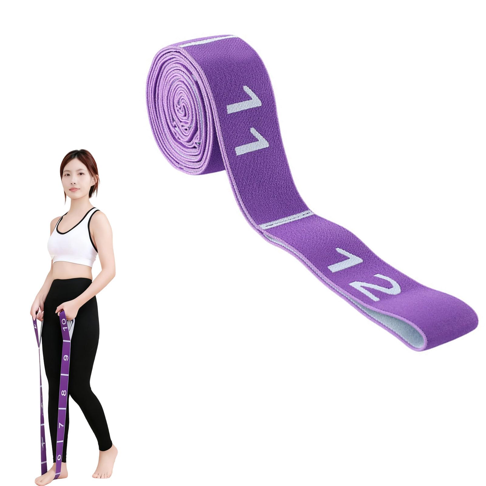 

JIMIGUGU Yoga 8 Levels of Adjustable Waist and Leg Strength Training and Flexibility Exercise Fitness Highly Suitable for Kids and Balance, Intensity,