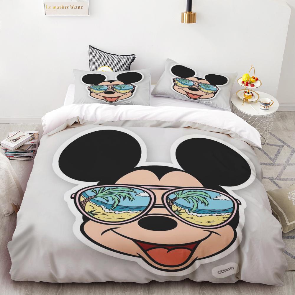Mickey Anya Forger Duvet Cover Set Comforter Bedding 3d Children'S Bedding Set 3-Piece 1 Quilt Cover King Size Best Gifts