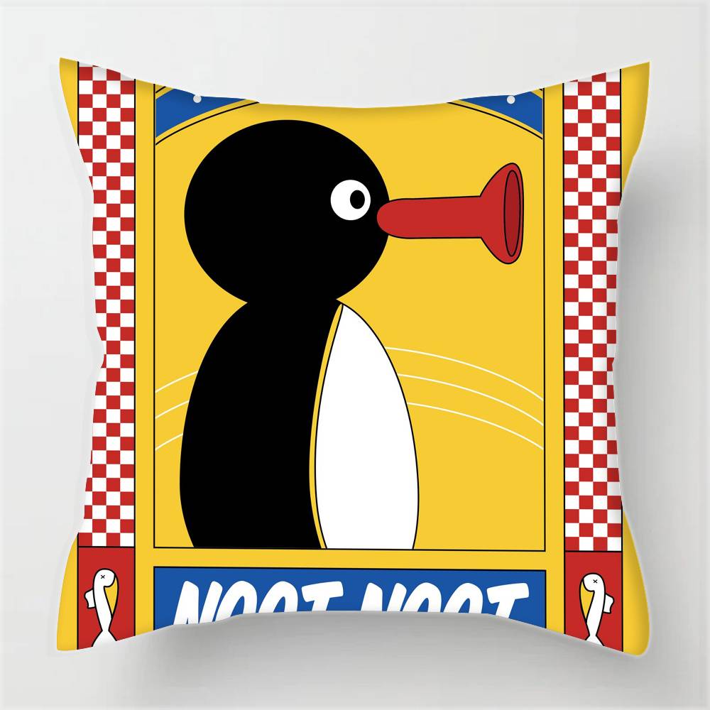 Cartonn P-ingu Penguin  Pillowcases cushion covers living room sofas home decor gifts
