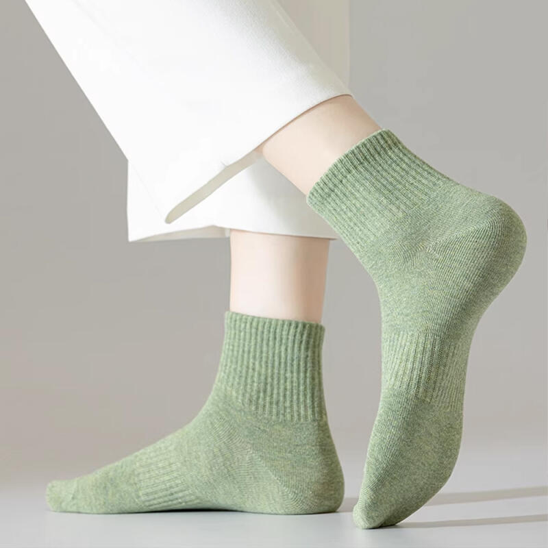 Haruyang Women's Anti-odor Basic Cotton Socks 7-Pair Set