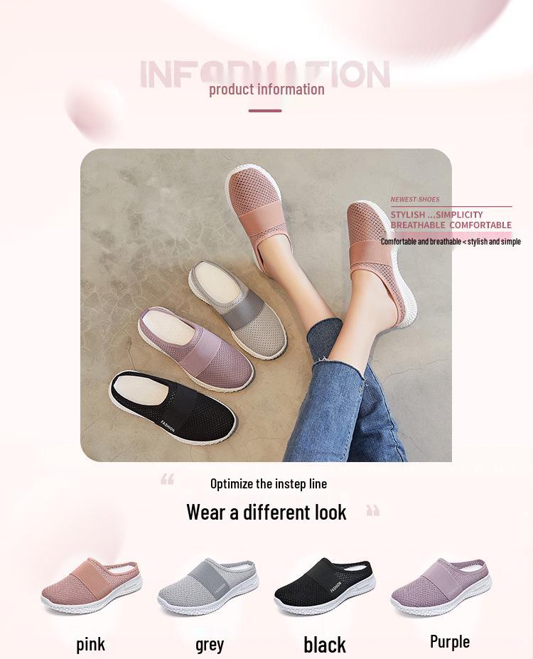 Women's Summer Closed-Toe Slippers - Fashionable, Versatile, Casual Shoes