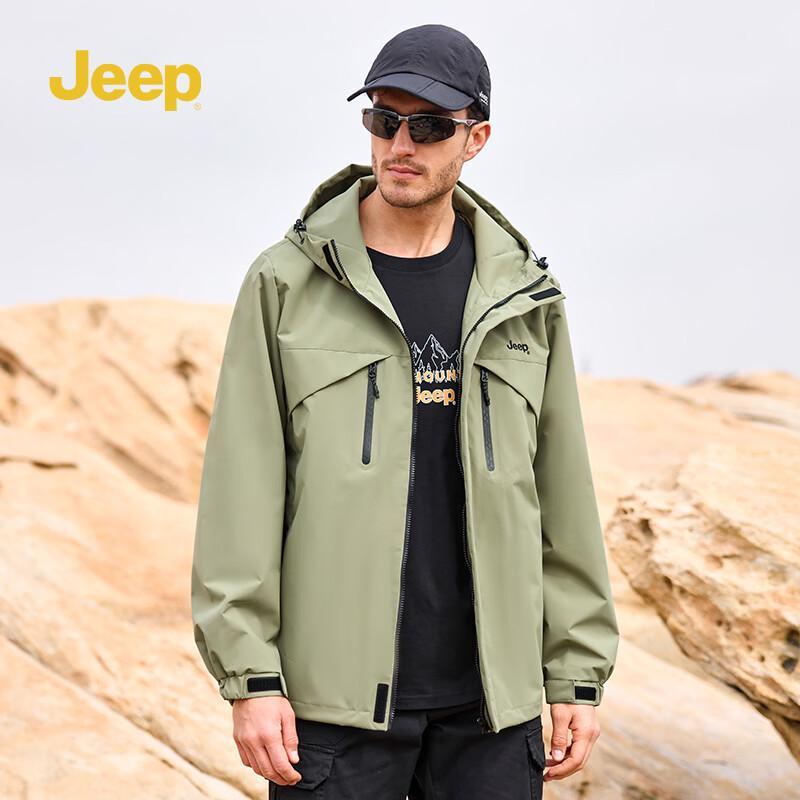 Jeep Unisex Windproof Rainproof Outdoor Jacket