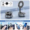 Magnetic Car Phone Holder 360° Rotation Folding With Vacuum Suction Cup For iPhone 12-16 Series Car/Gym/Driving Phone Holder