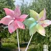 Rotating Colorful Flower Windmill Kids Pinwheels Toy Outdoor Toys Party Diy Bulk Garden Decor