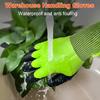 1 Pair Garden Gloves Puncture-resistant Breathable Hard-wearing Latex Coated Gardening Gloves Indoor/Outdoor Protective Working Gloves