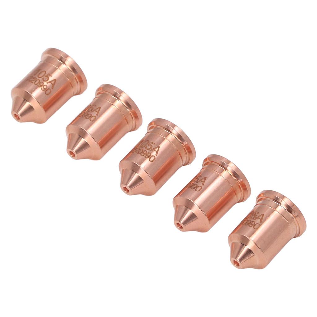 5 Pcs 220990 Nozzle Tip Brass Plasma Cutting Torch Nozzle Tips for PMX 65 85 105 125A Consumables