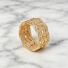 Anillo para Bufanda de Moda Textura Tejida Hueca Deslizador para Bufanda Anillo Clip para Bufanda de Seda para Mujeres Pañuelos Bufandas Camisas