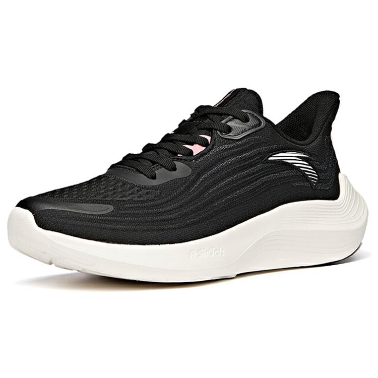 Anta DuCi1 Comfortable Cushioning Slip Resistant Abrasion Resistant Breathable Low top Running Shoes Women's Black 122115520-1