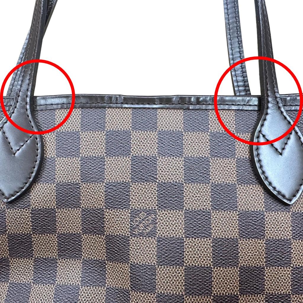 LOUIS VUITTON Damier No pouch Tote Bag Damier canvas Brown Women N41358 Used
