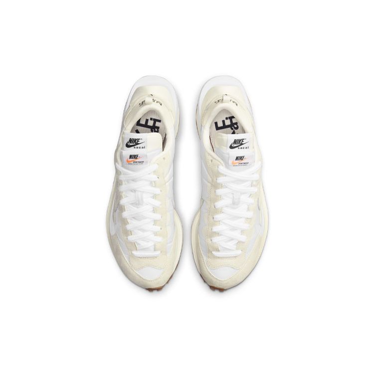 Sacai x Nike VaporWaffle Sail Gum Sneakers Unisex Białe DD1875-100