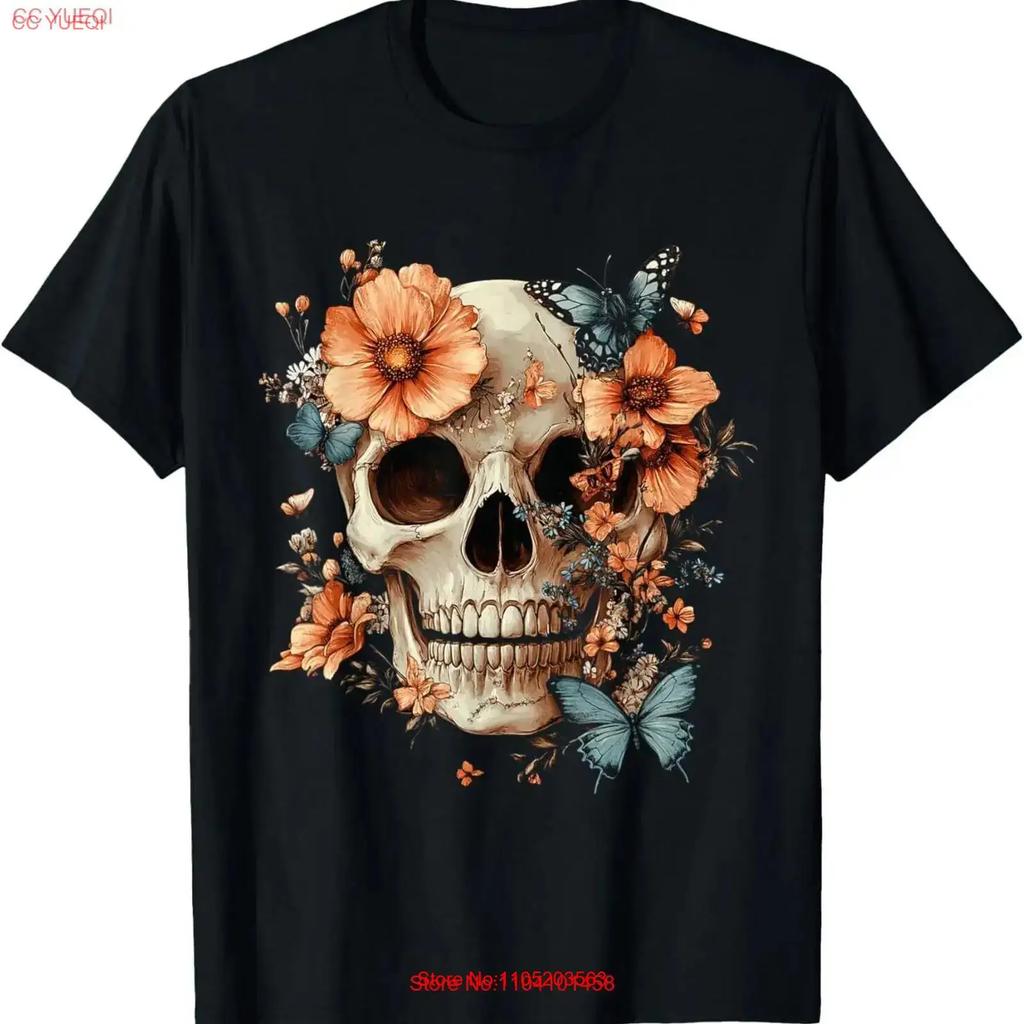 Sugar Skull Day Of The Dead Dia De Los Muertos Halloween T Shirt Vintage Stylish Soft Unisex Streetwear Slightly