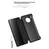 Phone Case for Huawei Mate30, Mate30E Protective Cover, 5G Smart Sleep Window Flip Cover, Full Protection, Shockproof, Style for Men, Mate30 Black