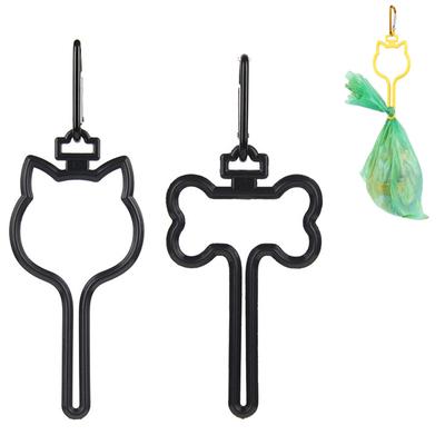Support mains libres pour sac à déjections canines, porte-sac à déchets, clip pour laisse, facile à utiliser, porte-sac pour laisse de chien, marcher facilement avec le chien