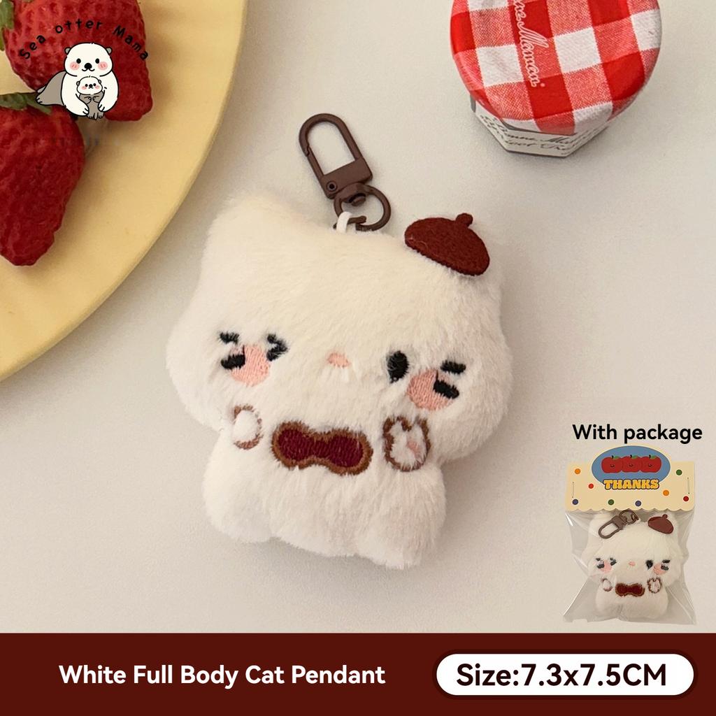 1/4 Pcs Sanrio Hello Kitty Cute Kitten Pendant Backpack Keychain Decoration Plush Decorative Accessories