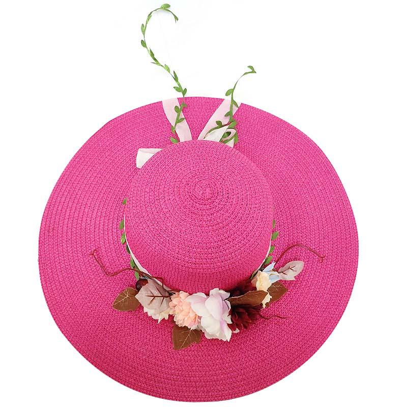 Damen Koreanischer Stil Breiter Rand Faltbarer Stroh-Sonnenhut - Sommer Strand Reise Schutz