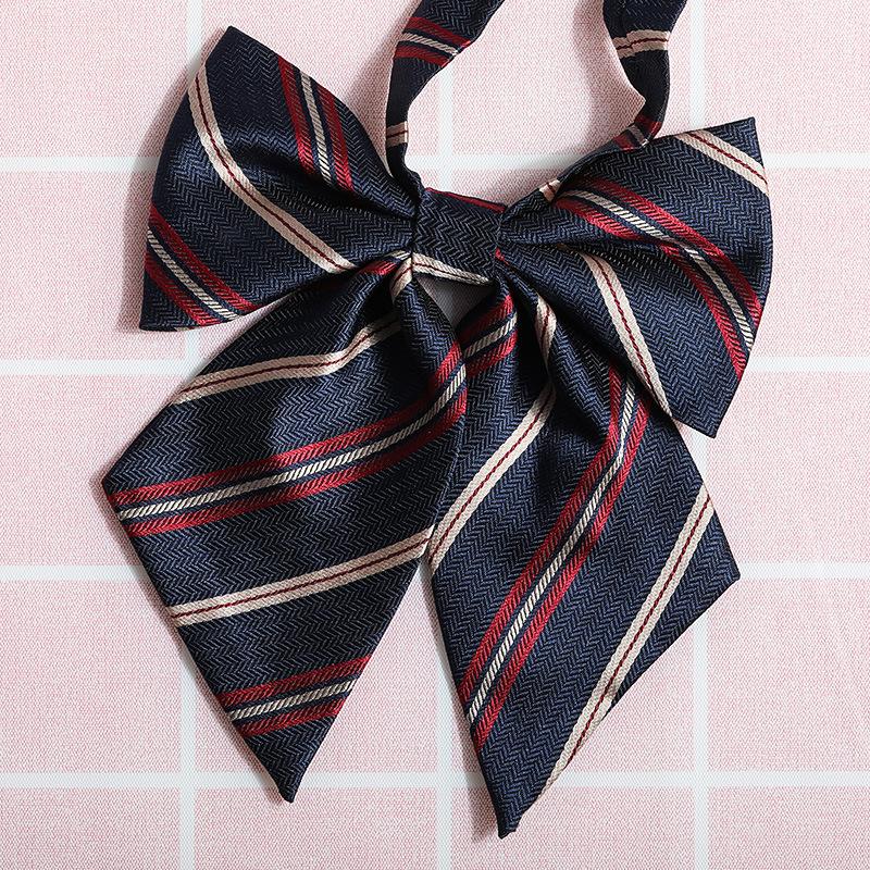 Jk Japanese Plaid Korean Version Of Collar Flower Graduate Female Collar Flower College Wind Streamer Jk Bow Shirt Accessories Sailor Suit