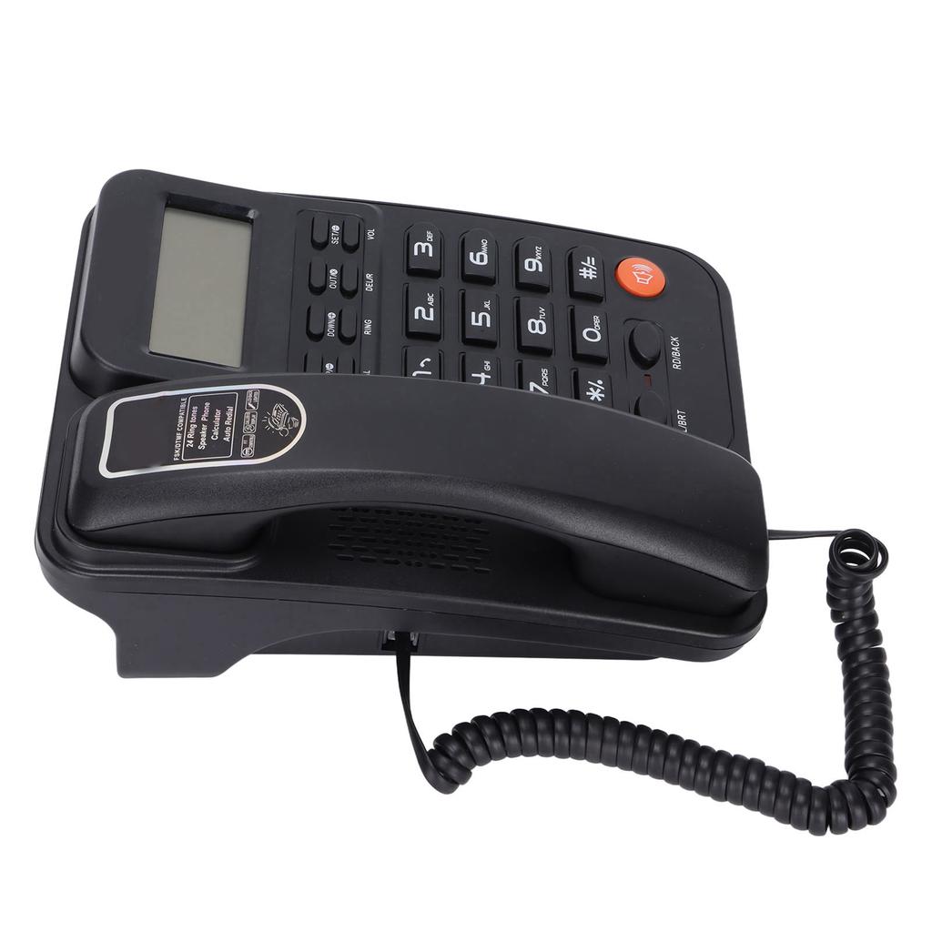 KXT2026CID Office Phone Office Hotel Home Fixed Landline Support 24 Ringtones(Black )