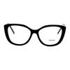 Prada Brand logo acetate frame square optical glasses women's black Black F (one size fits all) basic packaging-glasses case + packaging box